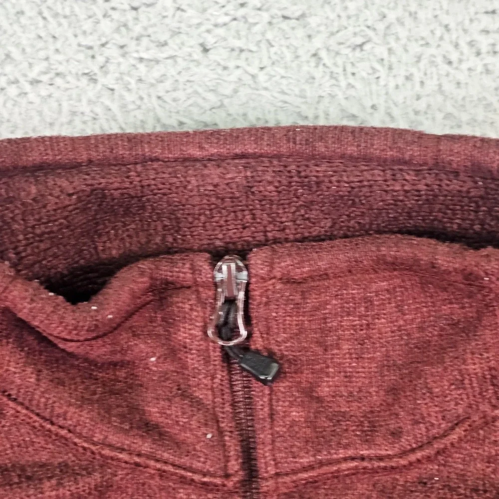 The North Face Fleece‎ Jacket Mens XL Red Full Zip Pockets Hiking Outdoor Warm